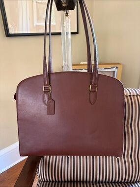 Vintage Coach Arcadia Tote laptop bag 4409 Beachnut Madison Collection Italy